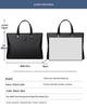 Men's & Women's Waterproof Oxford Cloth Briefcase: Casual Handheld Bag for Documents or Laptop, Ideal for Commuting or Conferences.