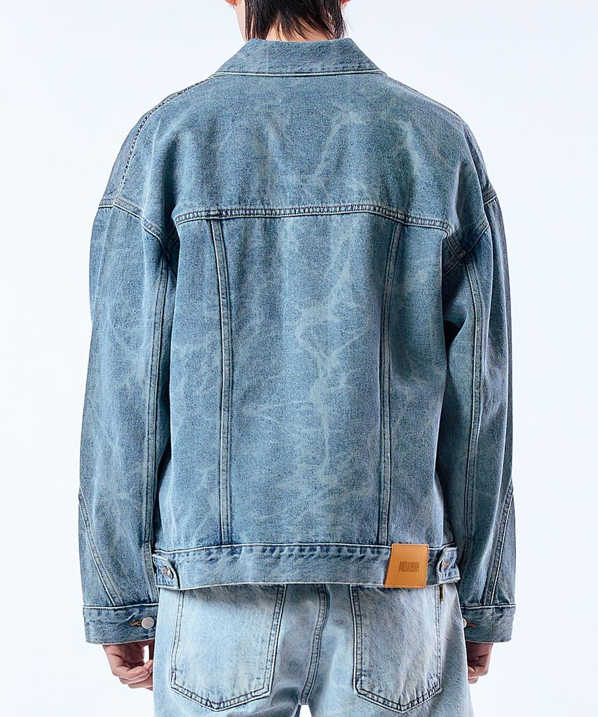 Philogram Blue Rain Tie-Dye Denim Jacket