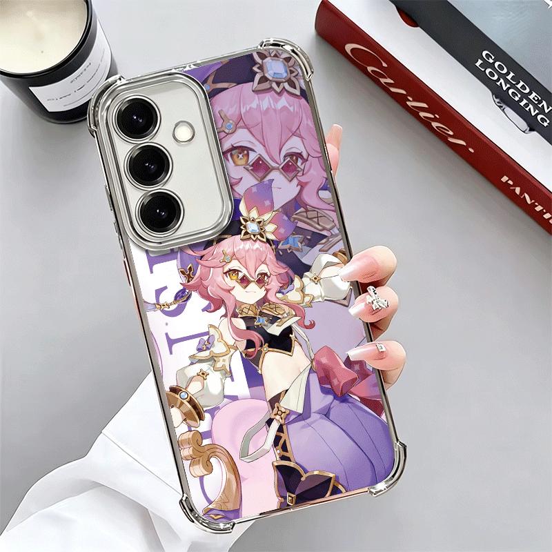

Genshin Impact Anime Plating Phone Case For Samsung A17 A07 A37 A57 A16 A56 A15 A55 A14 A54 A13 A53 A26 A36 A25 A35 A24 A34 A23 Samsung A33