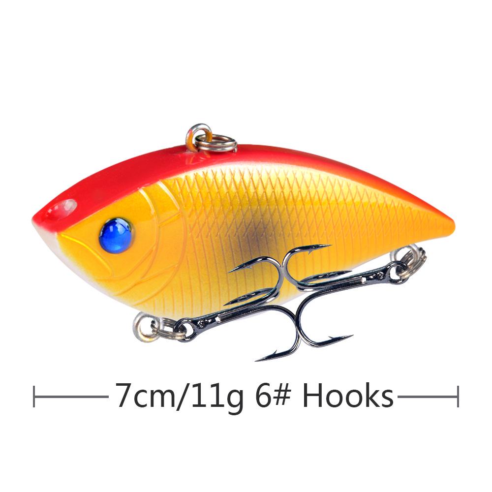 Vibration Lure Set, 11g for Long Casts, All Water Layers, Universal Bass Fishing Artificial Bait