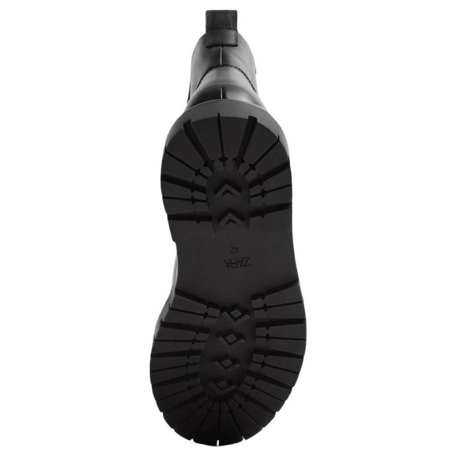 Zara Comfortable Fashionable Simple Short Chelsea Boots Men Boots Black 12036420800