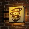 Mini Lightbox Fridge Magnet Coffee Creative Tourism Souvenir Magnetic Luminous Light Box Home Decoration Gift