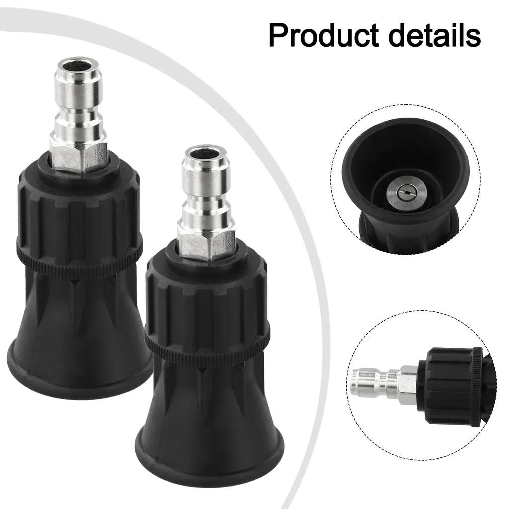40 Degree Spray Nozzle for Pressure Washer with Rubber Coated Tip To Minimize Splash and Protect Paint Surfaces