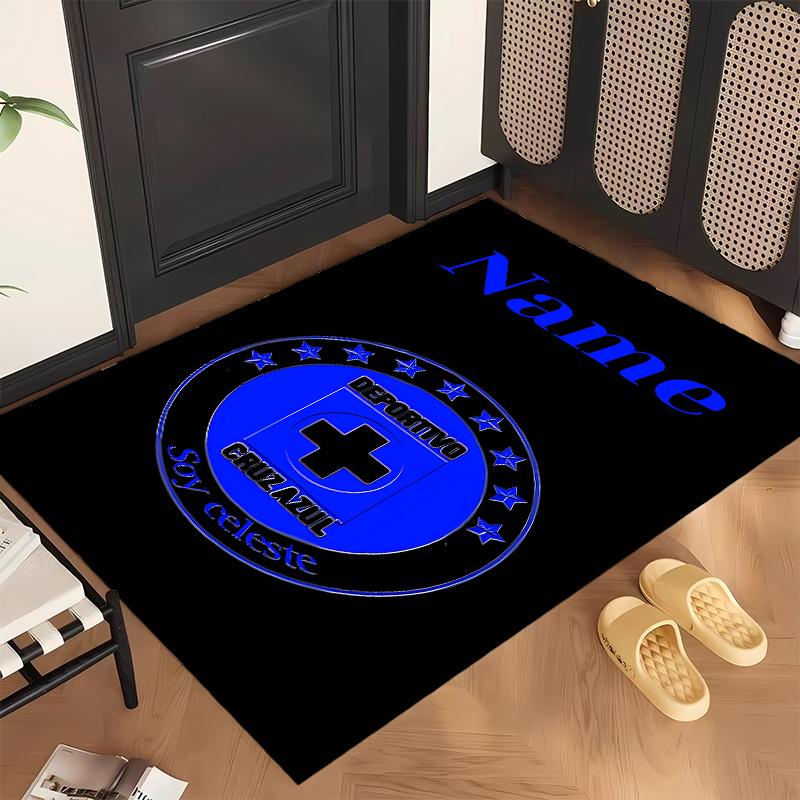 Cruz Azul (5) Personalized name Office Carpet Stylish Decor for Living Room Bedroom Kitchen