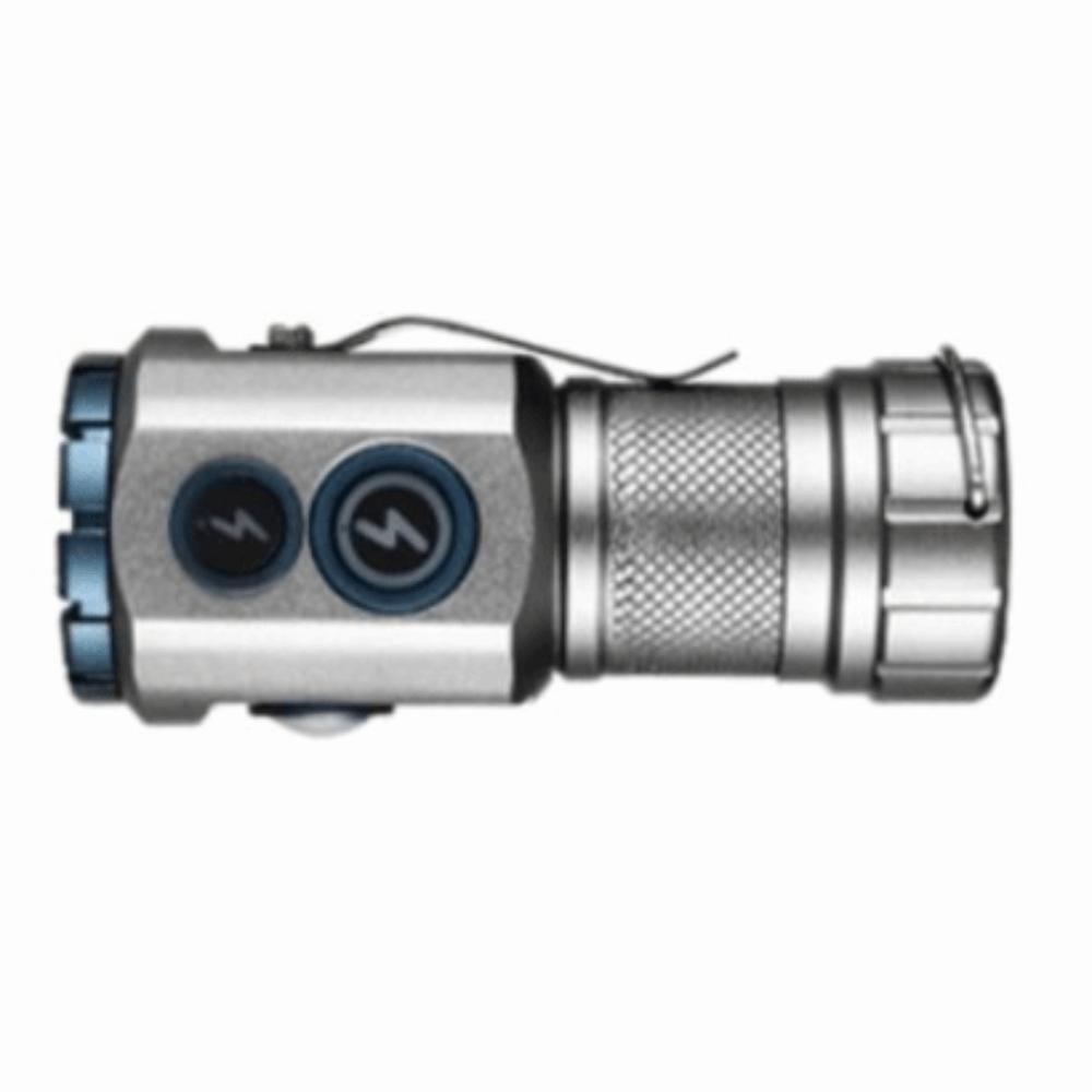 Multifunctional Design EDC Flashlight Aluminum Alloy Magnetic Tail Rechargeable Torch Soft Light Lampshade RGB LED Mini Torch