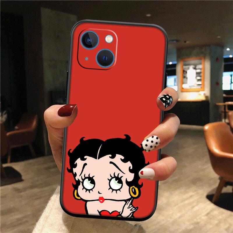 TR6 B-Bettys Art B-Boops New High-End Shell Phone Case for Redmi Note 13 14 Pro+ Plus A3 A3X 13X 13C 13R 14S 14C 14R