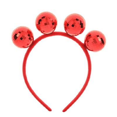 Glitzerndes Discokugel-Haarband, Disco-Haarband, Vintage-Disco-Outfits der 70er Jahre, glänzende Haaraccessoires für Kinder, Geschenkidee