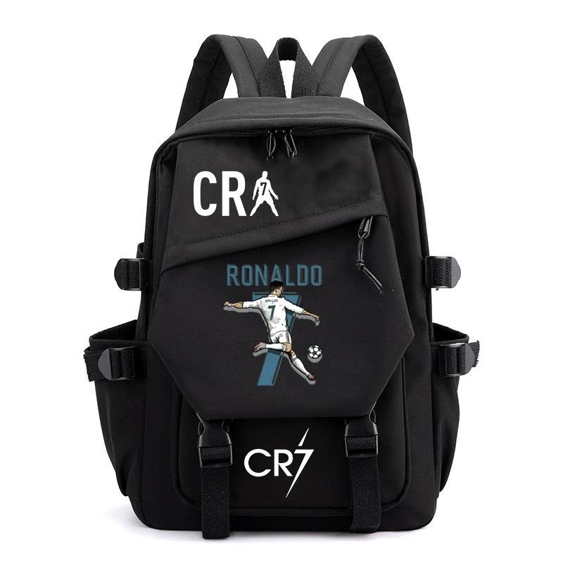Champions League Schooltas Manchester United Cr7 West Schooltas Oxford Stof Rugzak Barcelona Print Student Rugzak