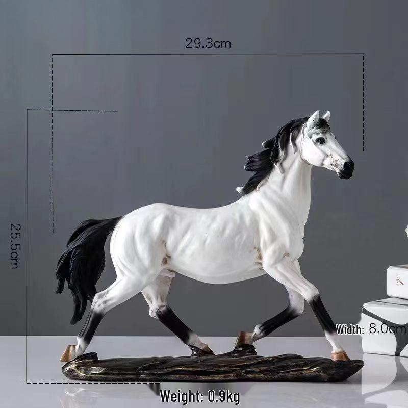 Dragon Horse Spirit Feng Shui Ornament for Wealth - Ideal for Entrance, Study, Living Room, or Office