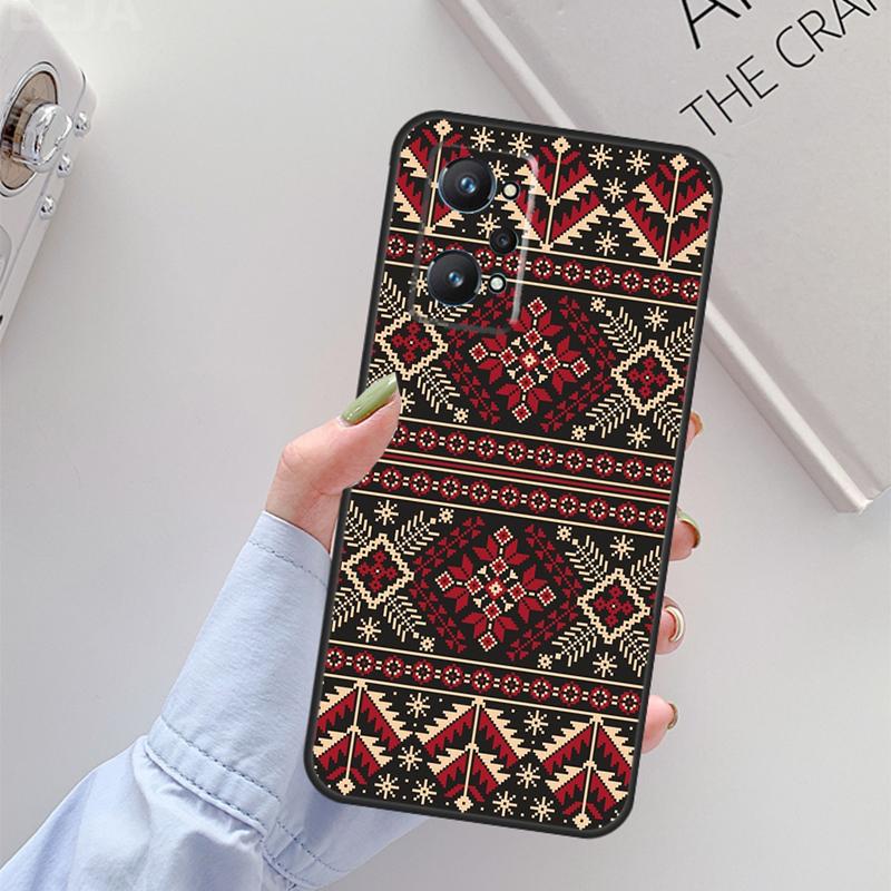 Ukrainian Pattern For Realme 11 10 12 13 14 Pro Plus GT 5 6 6T GT7 Pro C67 C61 C53 C51 C21Y C25S C55 C75 Case