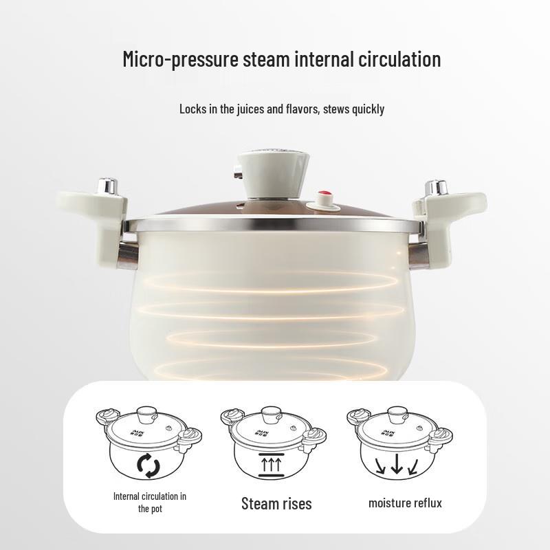 Shibazuo 7L Nullbeschichtungs-Mikrodruck-Schmortopf