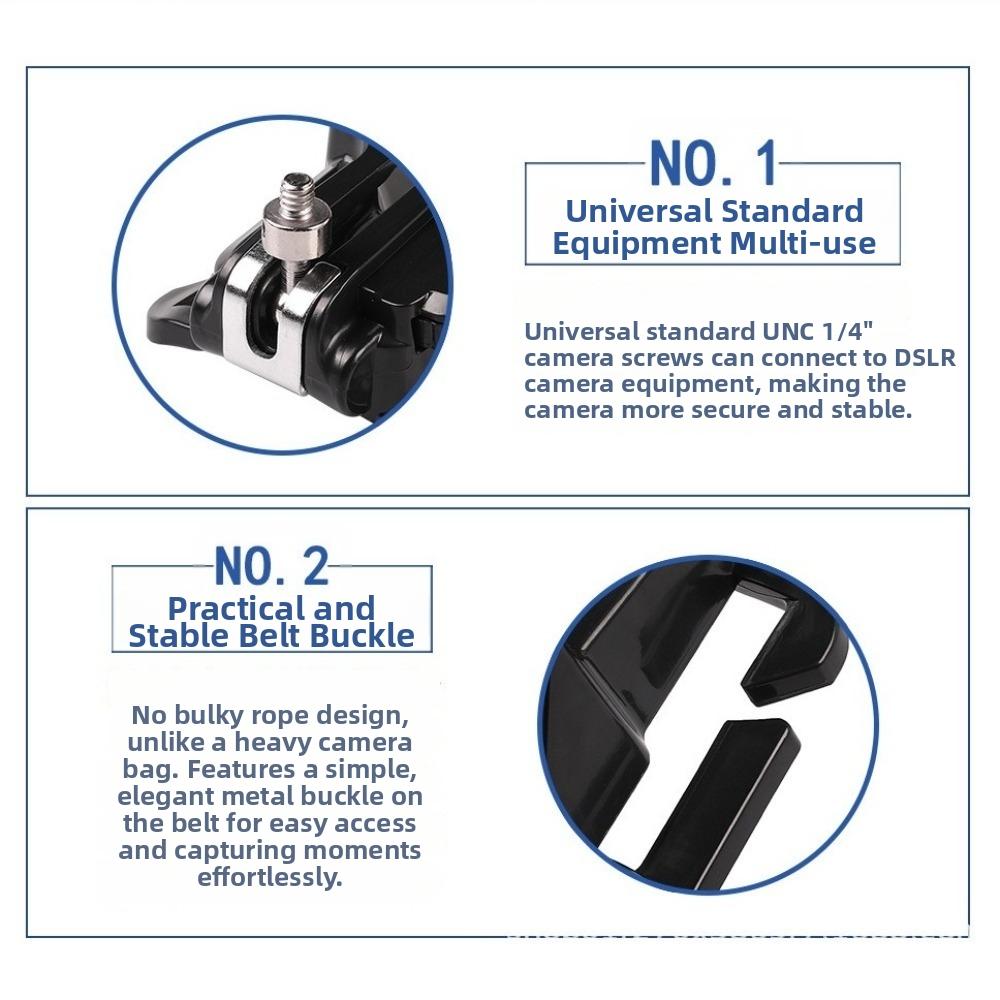 Quick Attach Camera Hanger 1/4in Screw Mount Waist Buckle New Quick Release Buckle for DSLR