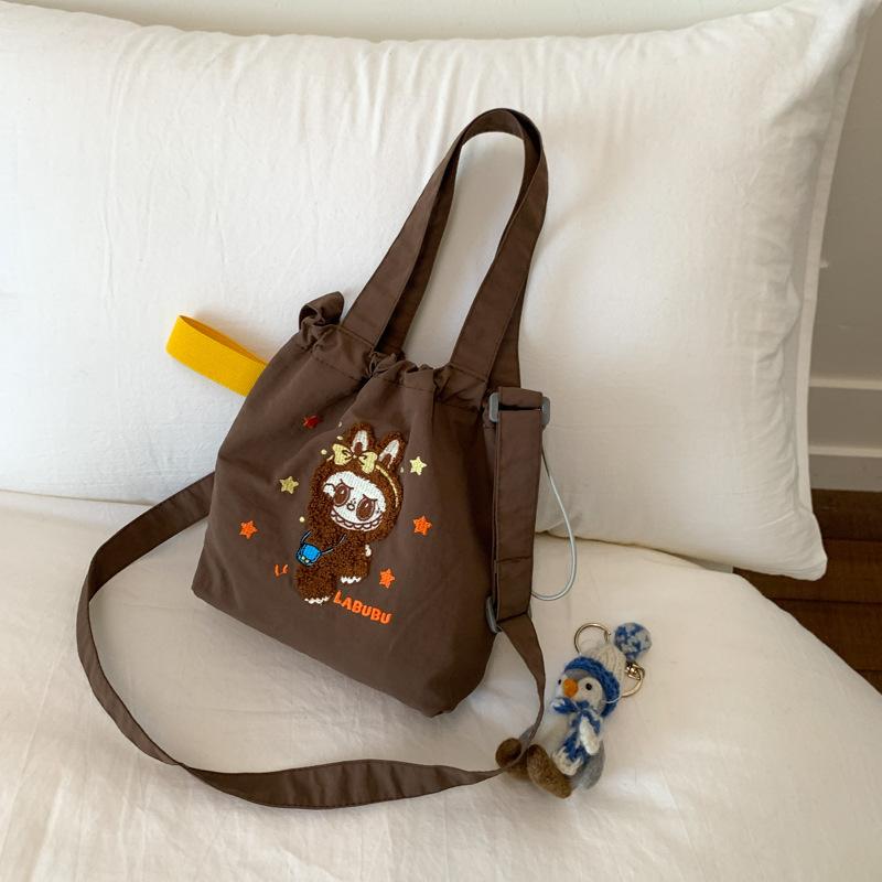 

Labu embroidery small handbag new Korean ins handbag light crossbody bag shoulder CLE коричневый