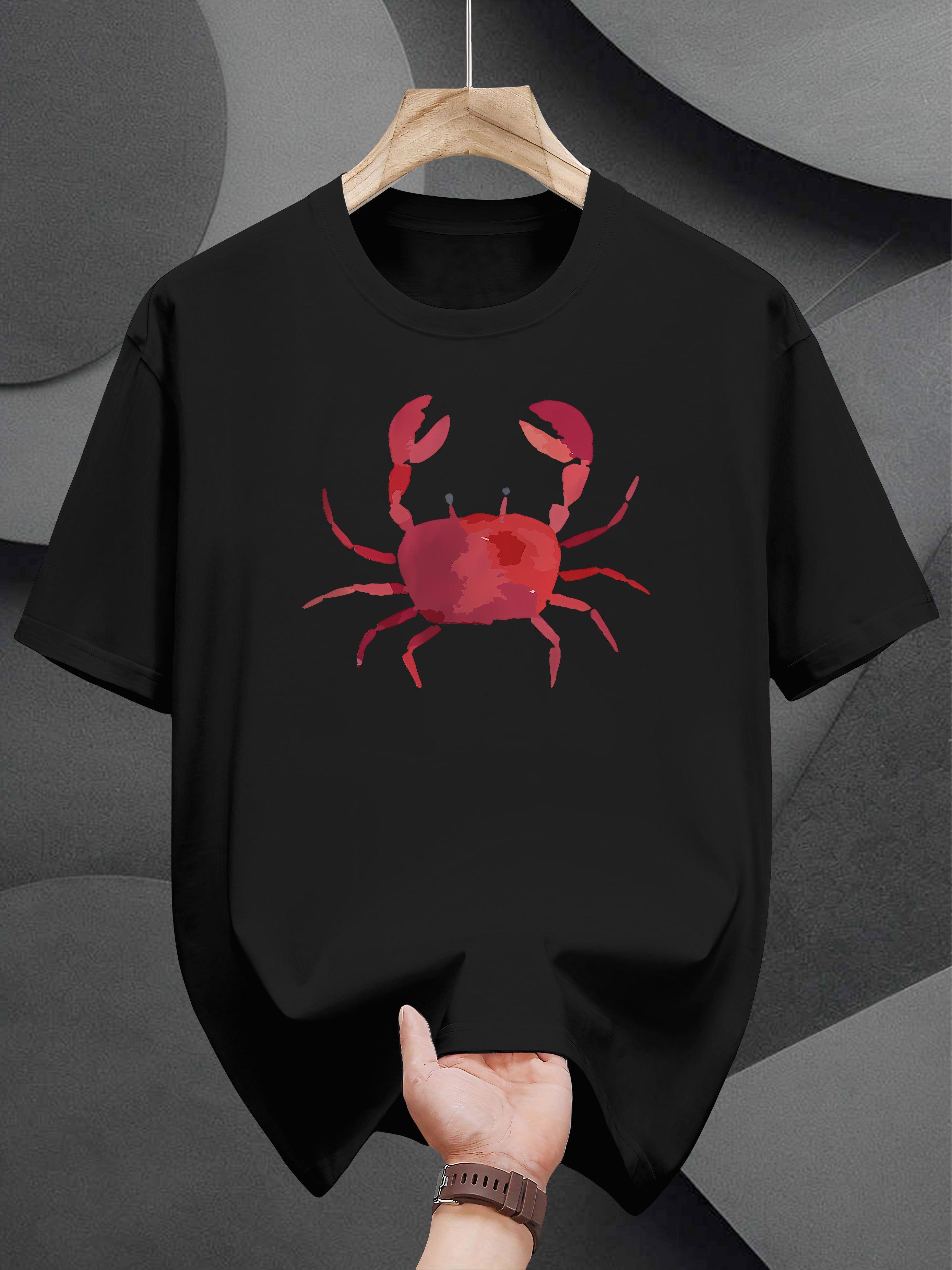 Graphic T-shirt - Red Crab Print S