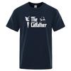 The Catfather Cat Cool Printing Man Tshirt Casual Comfortable T-Shirt Fashion Vintage Tee Shirts Oversized Casual T Shirts Men's