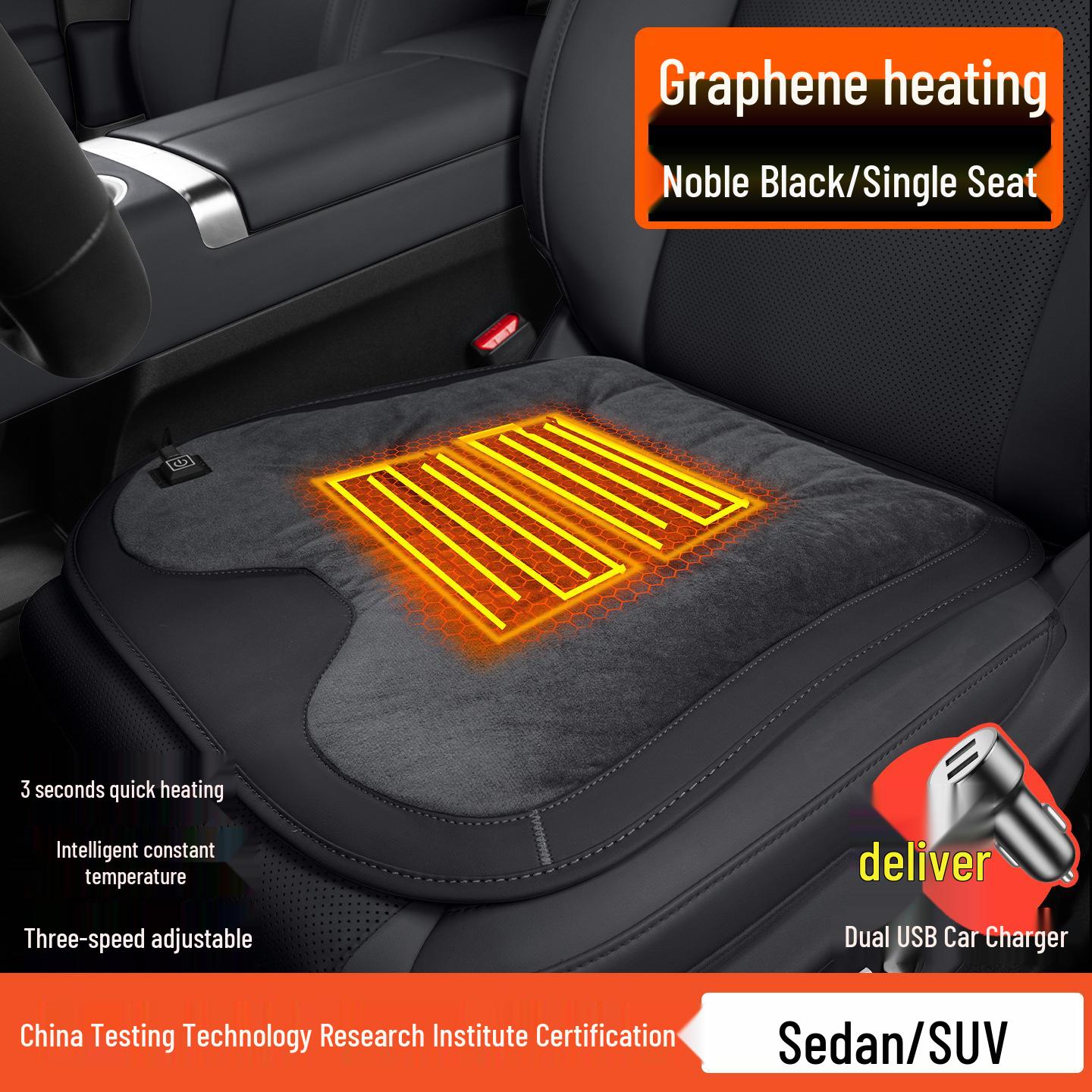 

Graphene Heated Short Plush Seat Cushion for Lexus ES/RX/NX/UX/LS/LM Rear Seats