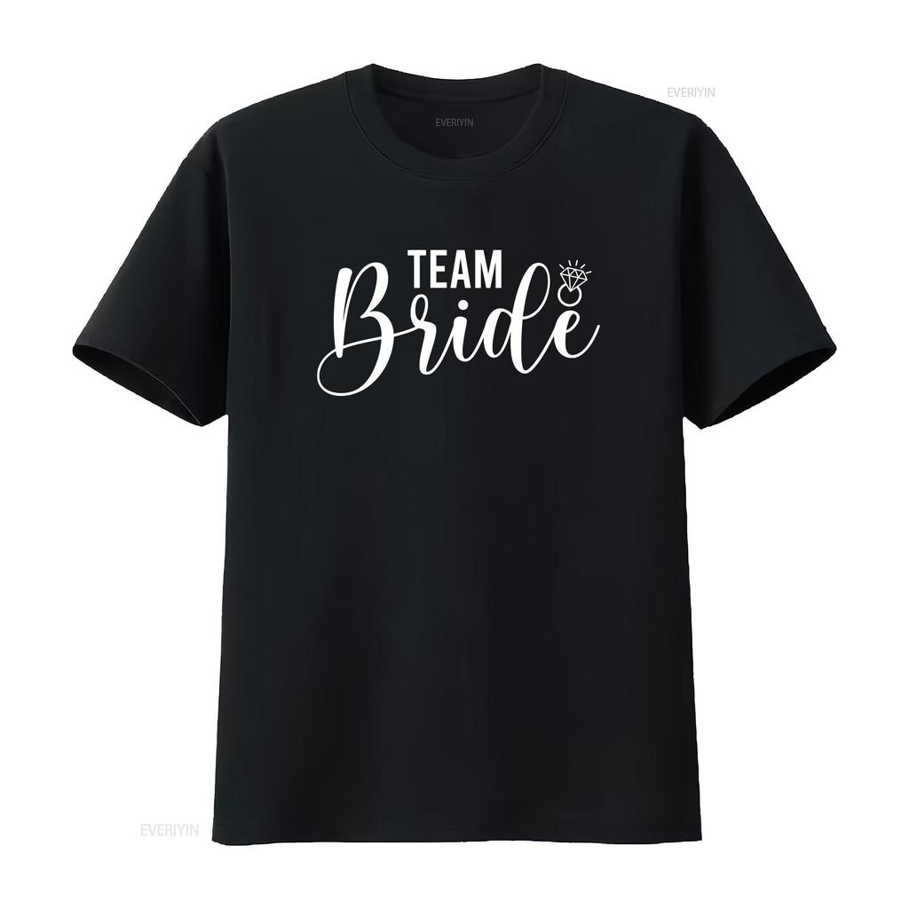 Team Bride T Shirt Squad to be Bachelorette Party for women oversized tee plus size Hen do vintage Washed Breathable