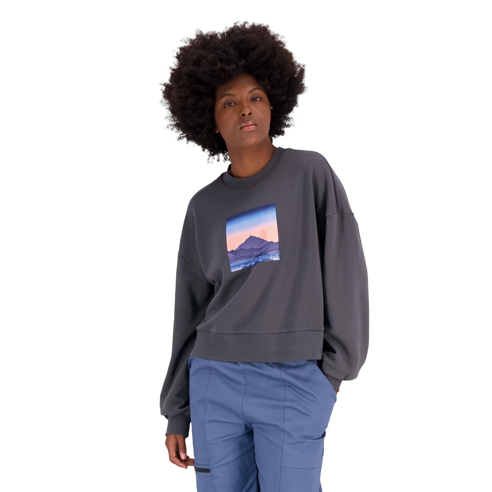 

Sweat Crew NB AT Crew ACK M [New Balance] (WT31506) Женский (Черный топ)