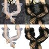 Elegant Bridal Arm Sleeve Sheer Long Fingerless Gloves Wedding Arm Sleeve for Women Wedding Prom Dancing Parties