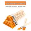 Nylon Bristle Flat Paintbrush Set No. 1-12 for Oil Painting and Art Supplies