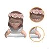 Cute Girl Toilet Paper Roll Holder Sculpture Wall Mounted Rack Funny for