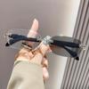 Luxury Diamond Cutting Finished Color Changing Far Sight Sunglasses Vintage Anti Blue Light Prescription Reading Glasses Diopter