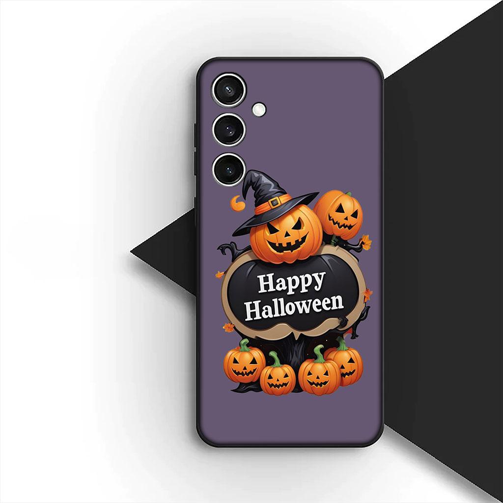 Little Ghost With H-Halloweens Pumpkin Phone Cover for Xiaomi Poco C75 C65 C71 C85 X7 X6 M7 F7 F8 Ultra F6 Pro Soft Case