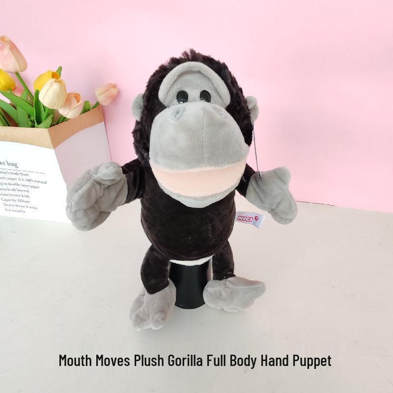 Animal Hand Puppet Plush Toy for Parent-Child Interaction - Storytelling Glove Doll with Movable Mouth