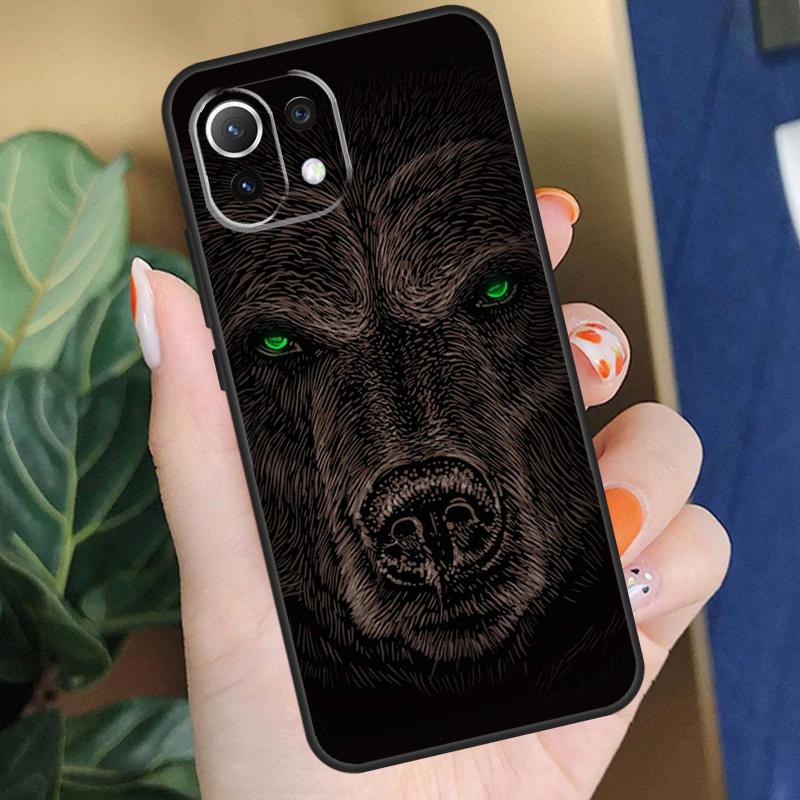 Cute Grizzly Bear Case For Xiaomi 15T 14T 13T Pro 14 15 Ultra 17 Pro Max POCO X7 F8 Pro X5 X6 F5 F6 F7 Coque