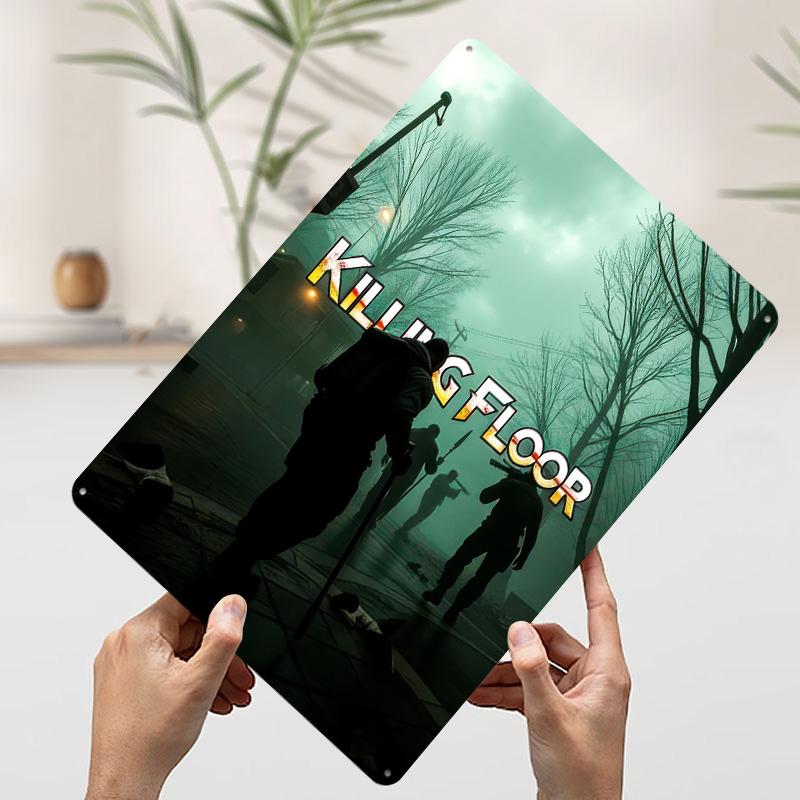 

Killing Floor Game Cover Art Tinplate Poster Customized Wall Art Vintage Retro Metal Signs for Luxury Home Decor Items Wand Deko 7.9x11.8In(20x30cm)