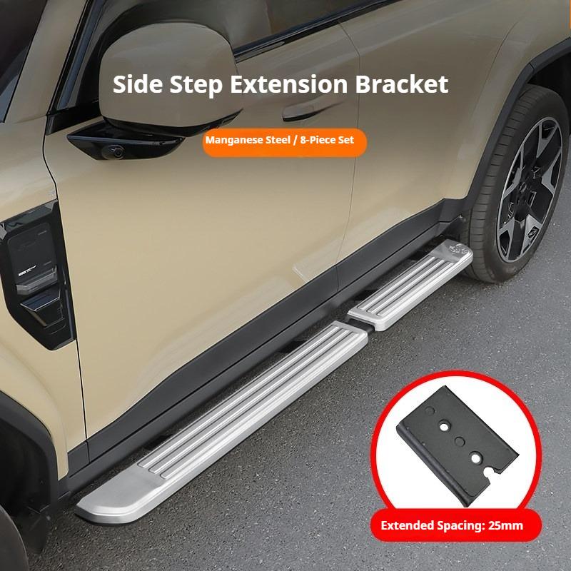 For Chery iCAR V27 iCAUR V27 Stainless Steel Door Sill Scuff Plate Anti-Slip Side Step Cover Threshold Protector Exterior Trim