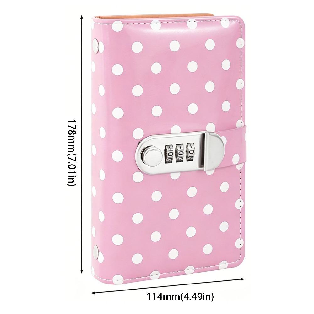 Combination Lock Cash Savings Book PU Leather Cash Envelope Organizer  Household Finance