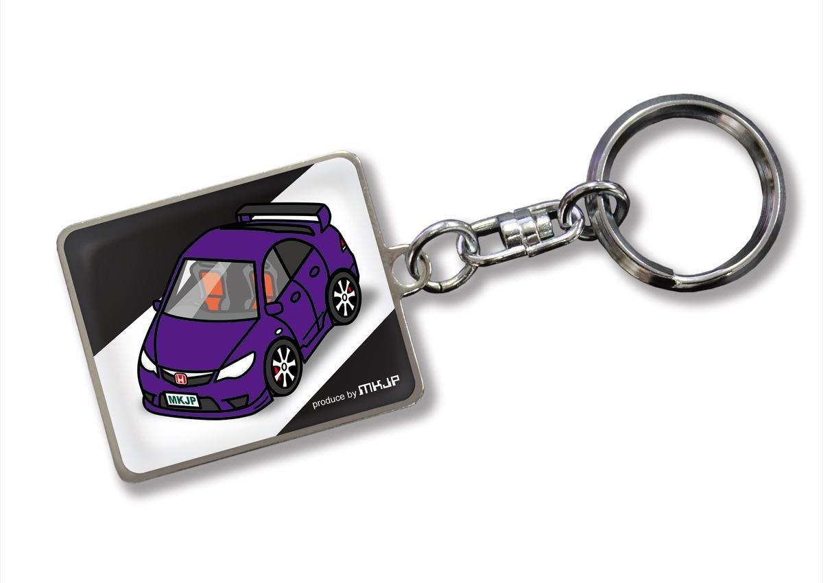 

Custom Keychain Honda Civic Type R FD2 Black Car Purple [MKJP] Base Color