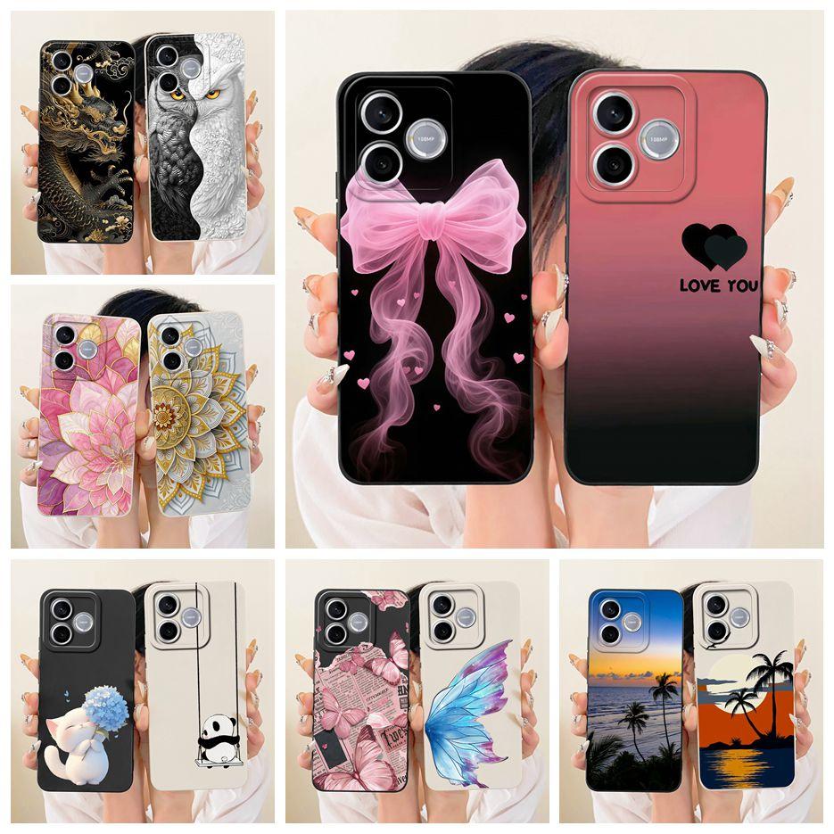 For Honor 600 Lite Case LNA-NX1 Stylish Bow Love Heart Painted Cover Soft Silicone Case For Honor 500 Smart Honor600 Lite Fundas