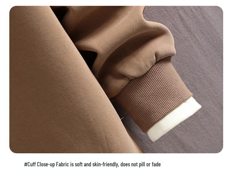 2025 Höst/Vinter Herr Sweatshirt: Trendig falsk tvådelad med broderi i kinesisk stil, perfekt för mellanstadieelever