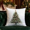 Christmas Themed Pillow Covers Pattern Cushion Cover Suitable for Sofa Bedroom Car Pillow Cover