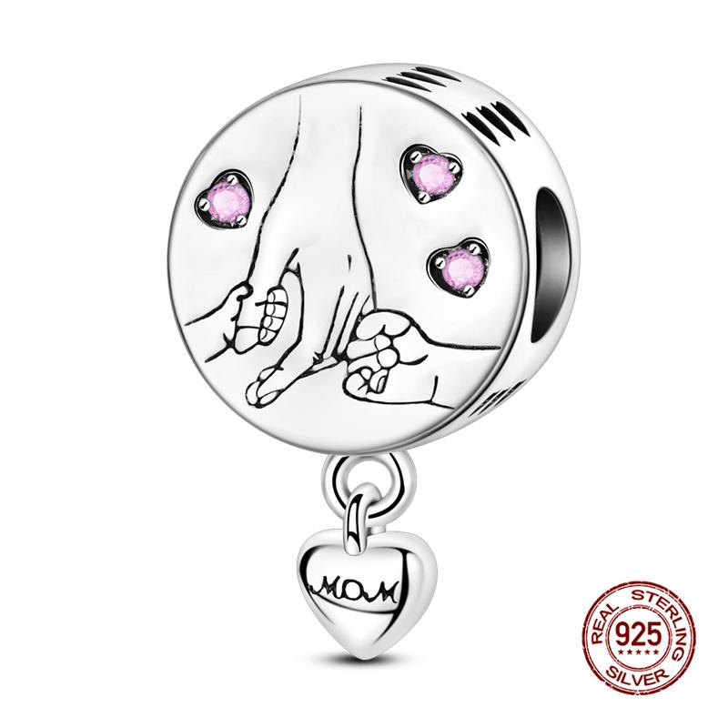 Original Charms Copper Mother'S Love Is Infinite Charms Beads Fits 3Mm Original Bracelet For Necklace Women Diy Jewelry Gift