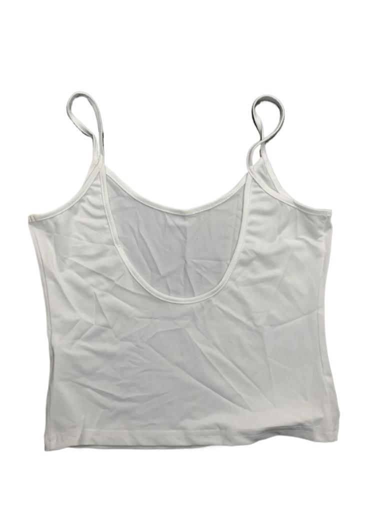 Spaghetti Strap Crop Tops Women Solid Color U Neck Camis Fashion Tube Top Female Sleeveless Camisole