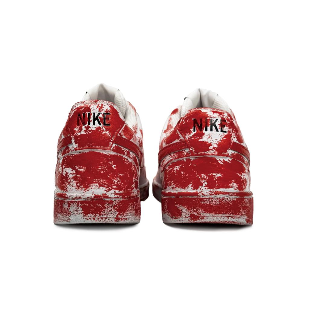 Nike Court Vision 1 Low Top Skateboard Shoes Men's Red White DH2987-101(Team11-)