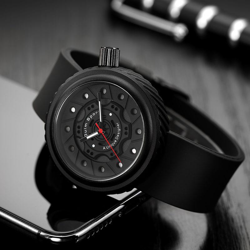 Silicone Men's Watches Trendy and Fashionable Quartz Men's Watches