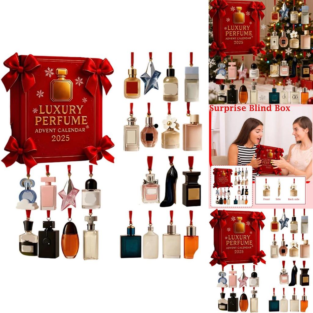 Perfume Christmas Advent Calendar With Acrylic Hangings For Holiday Gifts And Celebrations