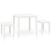 Day and Night - Day and Night Garden Table with 2 White Plastic Benches