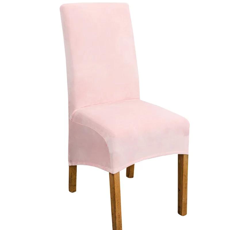 XL Size Chair Cover Big Size Velvet Fox Fabric Long Back Europe Style Seat Chair Covers for Restaurant Hotel Party Banquet