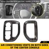 Black Wood Side Dash Air Vent Heating Fan Trim Cover For Chevrolet Silverado 19+