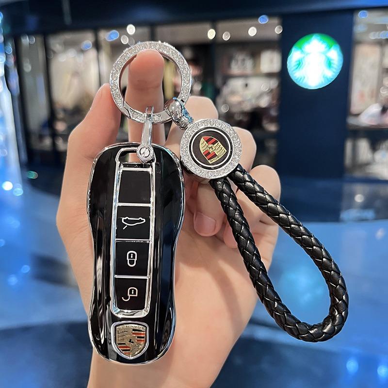 Neue Auto Schlüsselhülle Abdeckung Für Porsche Für Panamera Macan Cayenne Cayman Boxster 911 9ya 971 Intelligente Schutzhülle Fernbedienung Schlüsselabdeckung