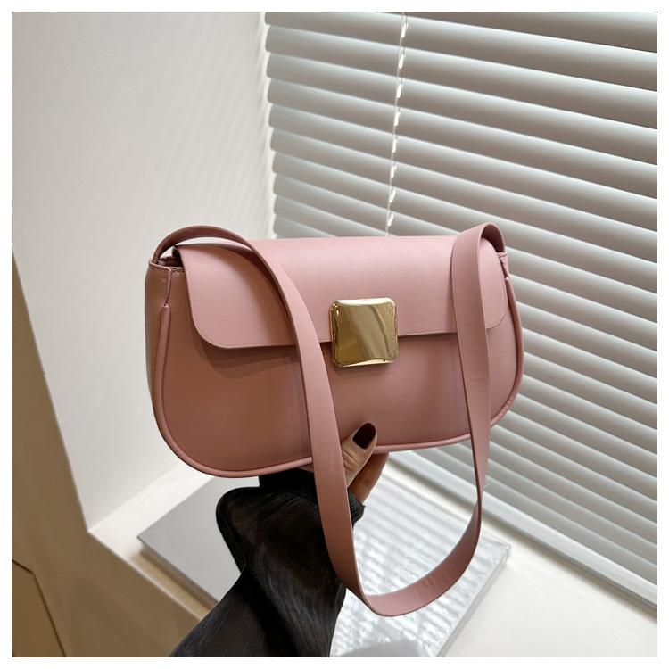 Bag candy color trendy fashion messenger bag 2025 new temperament foreign simple texture bag shoulder armpit bag