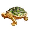Artistic Turtles Jewelry Organizers Metal Crafted Decorative Container For Necklaces Rings Tabletop Display