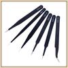 6Pcs Anti-static ESD Stainless Steel Tweezers Maintenance Tool Industrial Precision Curved Straight Tweezers Repair Tools Set