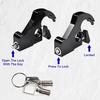 1Pair Luggage Rack Docking Latch Clip Lock with Keys Mounting Rear Backrest For Harley Touring Road King Sportster XL883 XL1200