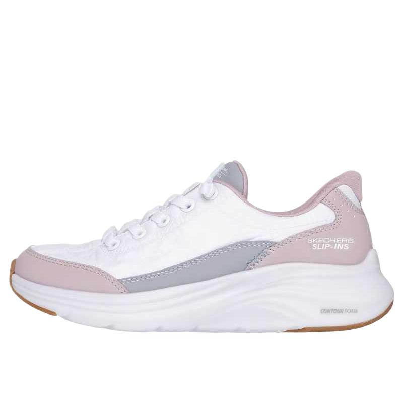 Skechers Kids Contour Foam - Cozy Fit Fashionable Versatile Simple Trendy Casual Shoes Kids sneaker White 303949L-WLV 33